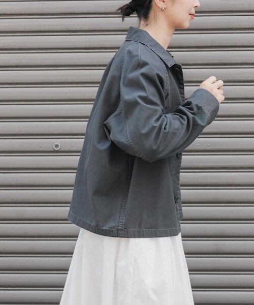 URBAN RESEARCH DOORS（アーバンリサーチドアーズ）の「FORK&SPOON　ミリタリージャケット（ミリタリージャケット・レディース・CHARCOAL/KHAKI・1）」の9枚目の写真