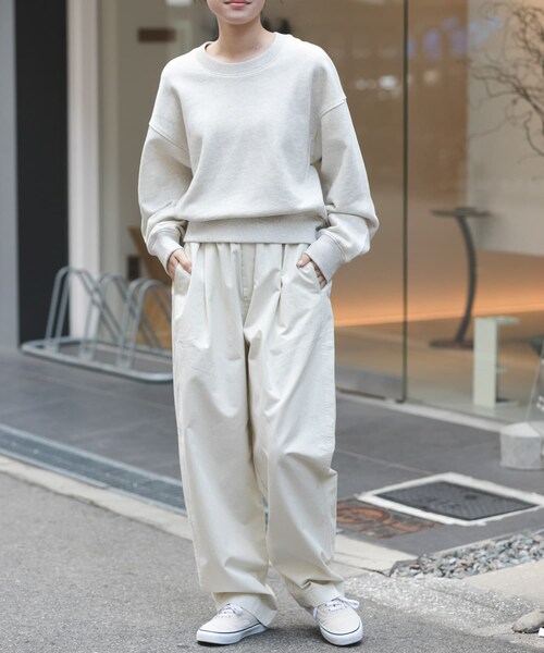 URBAN RESEARCH DOORS（アーバンリサーチドアーズ）の「FORK&SPOON　コクーンスウェット（スウェット・レディース・NAVY/OATMEAL/PINK・1）」の11枚目の写真