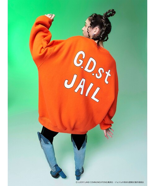 PAMEO POSE（パメオポーズ）の「JOJO G.Ｄ.st JAILプルオーバー（Tシャツ/カットソー・レディース・オレンジ・F）」の6枚目の写真