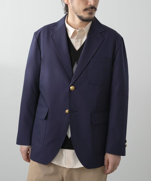 ITEMS URBANRESEARCH（アイテムズ アーバンリサーチ）の「High-spec Blazer（テーラードジャケット・メンズ・NVY・S/M/L）」の4枚目の写真