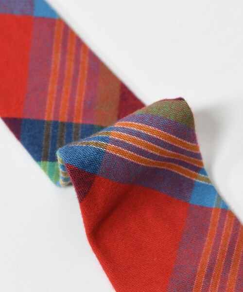 ADAM ET ROPE'(アダムエロペ)の「【ENGINEERED GARMENTS】Neck Tie(ネクタイ・メンズ・レッド系・F)」の4枚目の写真