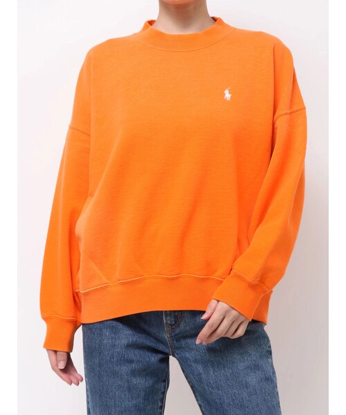 Ungrid（アングリッド）の「RALPH LAUREN Big-Fit Bac（Tシャツ/カットソー・レディース・オレンジ/ネイビー・F）」の8枚目の写真