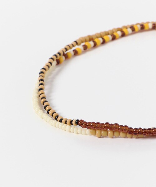 URBAN RESEARCH（アーバンリサーチ）の「FOLK/N　beads multi necklace（ネックレス・レディース・BEIGE2/WHITE/DARK GREY/LT.BEIGE/TURQUOISE1/GREEN2/TURQOISE2・-）」の14枚目の写真