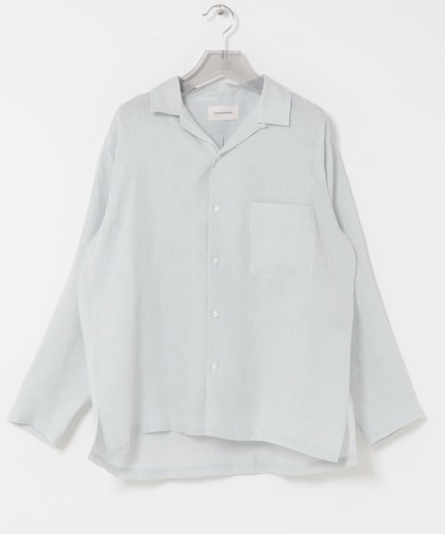 URBAN RESEARCH（アーバンリサーチ）の「MARKAWARE　COMFORT FIT OPEN COLLAR（シャツ/ブラウス・メンズ・TAUPE/ICE/BLACK・1/2）」の4枚目の写真