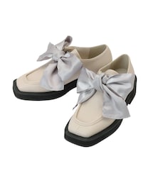 merry jenny | ribbonワイドソールモカシン(モカシン/デッキシューズ)