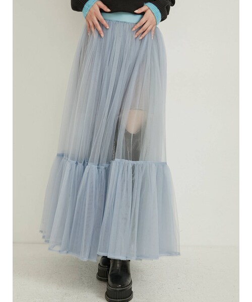 PAMEO POSE(パメオポーズ)の「Queen Skirt(スカート・レディース・ブラック/スカイブルー/ブラウン・S/M)」の19枚目の写真