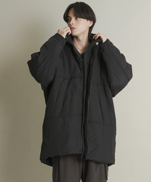 SENSE OF PLACE by URBAN RESEARCH(センスオブプレイスバイアーバンリサーチ)の「『URTECH』『ユニセックス』パデッドモンスターコート(その他アウター・メンズ・BLACK/GREIGE/BLUE・M/L)」の9枚目の写真
