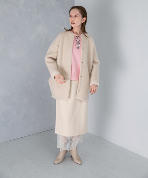 URBAN RESEARCH ROSSO（アーバンリサーチロッソ）の「『別注』ELENDEEK×ROSSO　CN RACCOON MIX WCD（カーディガン/ボレロ・レディース・D.MIX/L.MIX・1/2）」の9枚目の写真