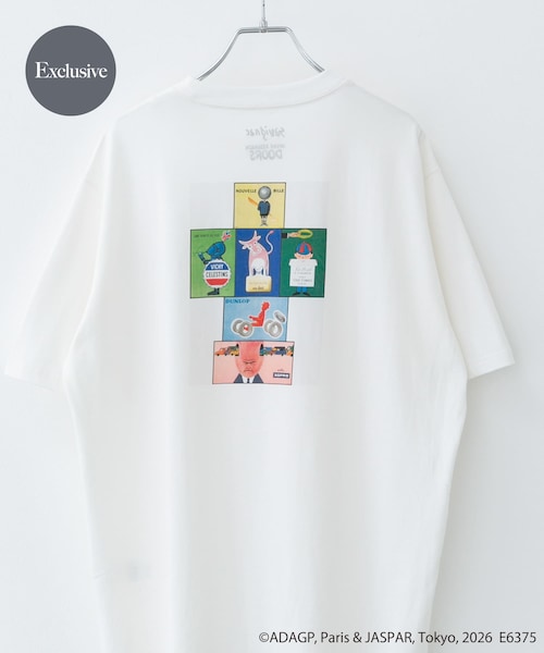 URBAN RESEARCH DOORS(アーバンリサーチドアーズ)の「『別注』Savignac×DOORS プリントTシャツ(Tシャツ/カットソー・メンズ・WHITE1/WHITE2/IVORY/WHITE3/TOP GRAY1/CHARCOAL2/CHARCOAL1/TOP GRAY2/MOCHA/OATMEAL/BLUE/LIGHT BLUE/NAVY/LAVENDER/VERMILLION・M/L/XL)」の22枚目の写真