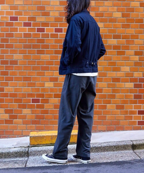 ADAM ET ROPE'（アダムエロペ）の「【WILD LIFE TAILOR】ライトウーステッド ベイカーパンツ（その他パンツ・メンズ・チャコール/ネイビー・L/M）」の7枚目の写真