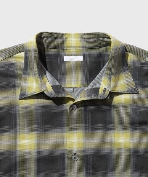 ADAM ET ROPE'（アダムエロペ）の「《別注》【KANEMASA PHIL. / カネマサ フィル】28G Ombre Check Modest Shirt（シャツ/ブラウス・メンズ・ブラック/ブルー系/イエロー・L/M）」の22枚目の写真
