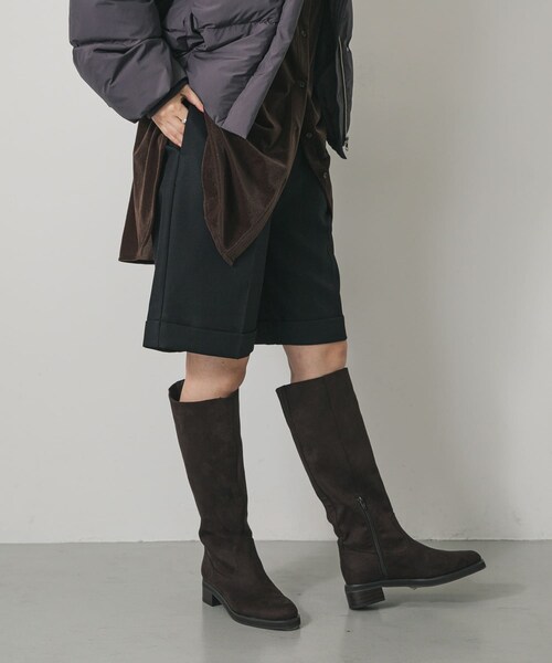 SENSE OF PLACE by URBAN RESEARCH（センスオブプレイスバイアーバンリサーチ）の「ターンバックハーフパンツ（その他パンツ・レディース・BLACK/Y.BEIGE・S/M）」の14枚目の写真