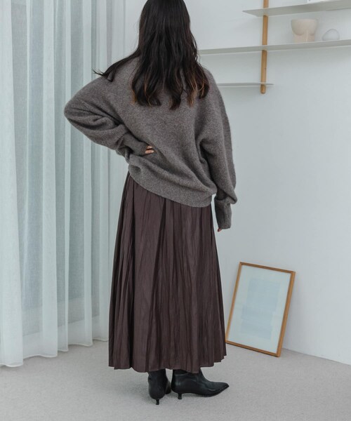 URBAN RESEARCH(アーバンリサーチ)の「FOX/CASHMEREルーズニット(ニット/セーター・レディース・L.PINK/TOP BROWN/BLACK・FREE)」の16枚目の写真