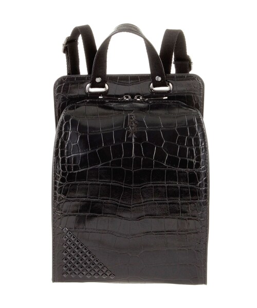 RUNWAY channel SELECTION（ランウェイチャンネルセレクション）の「【RESEXXY】RSXパーツミニリュック(CROCO)（ハンドバッグ・レディース・ブラック/レッド/その他3/シルバー・F）」の2枚目の写真