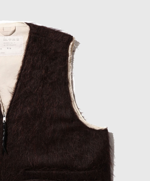 ADAM ET ROPE'(アダムエロペ)の「【CAMIEL FORTGENS/カミエル フォートヘンス】ZIP VEST(ダウンベスト・メンズ・ダークブラウン・M)」の4枚目の写真