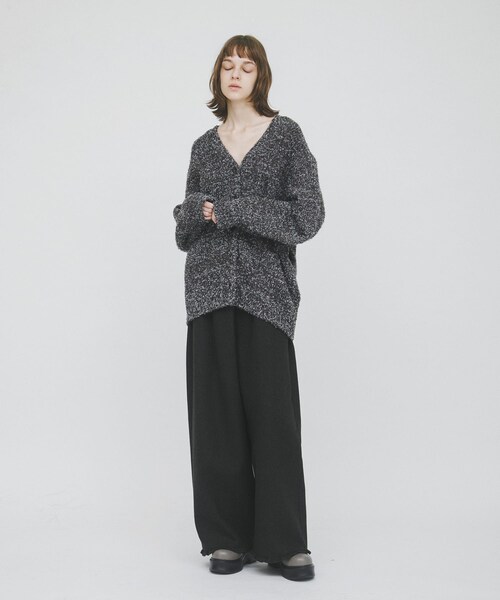 LAATO（ラート）の「mix loose cardigan（カーディガン/ボレロ・レディース・チョコレートミックス/カプチーノミックス・FREE）」の8枚目の写真