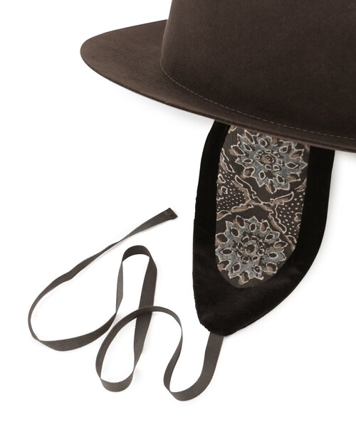 ADAM ET ROPE'(アダムエロペ)の「【chisaki(チサキ)】Nanaco/ナナコ(ハット・レディース・ブラック/ダークブラウン・F)」の10枚目の写真