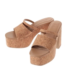 GYDA | コルクチャンキーヒールサンダル(サンダル)