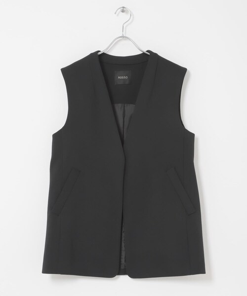 URBAN RESEARCH ROSSO（アーバンリサーチロッソ）の「ストレッチツイルジレ（ベスト・レディース・L.BEIGE/BLACK・Free）」の11枚目の写真