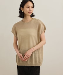 ラミー フレンチスリーブプルオーバー/サマーニット