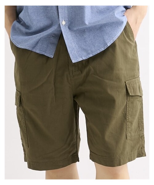nissen（ニッセン）の「チノクロスカーゴハーフパンツ　Hanes（ヘインズ）（パンツ・メンズ・95ベージュ/41カーキ/01ブラック・M/L/LL）」の22枚目の写真
