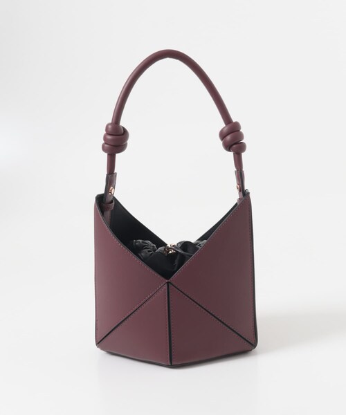URBAN RESEARCH ROSSO（アーバンリサーチロッソ）の「ELENDEEK　TRIANGLE 2WAY BAG（ショルダーバッグ・レディース・BLK/BRD・Free）」の2枚目の写真