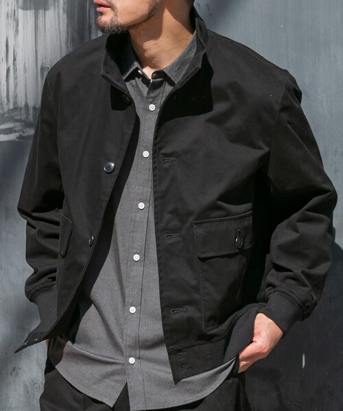 URBAN RESEARCH ROSSO（アーバンリサーチロッソ）の「『XLサイズあり』バルスターモールスキンブルゾン（ブルゾン・メンズ・BLACK/BEIGE/DARK BROWN・M/L/XL）」の5枚目の写真