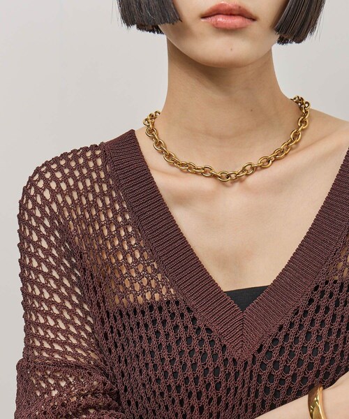 ADAM ET ROPE'(アダムエロペ)の「ボリュームチェーンネックレス(ネックレス・レディース・ゴールド/シルバー・F)」の8枚目の写真