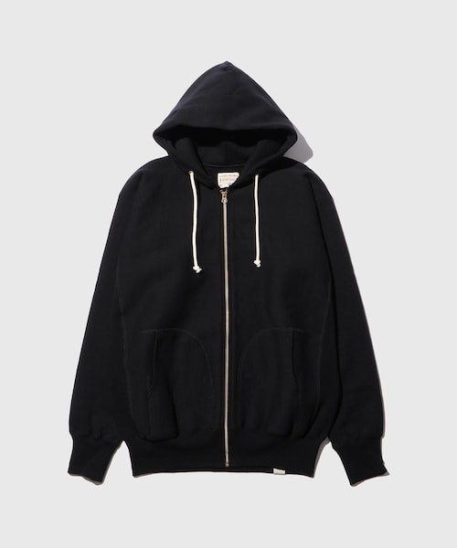 ADAM ET ROPE'(アダムエロペ)の「【BONCOURA/ボンクラ】フルZIPパーカー(パーカー・メンズ・ブラック/グレー・38/40)」の2枚目の写真