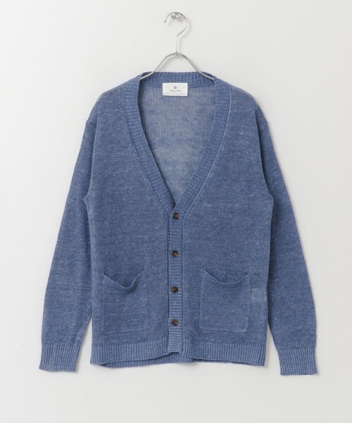 URBAN RESEARCH Sonny Label（アーバンリサーチサニーレーベル）の「トップカラーリネンカーディガン∴（カーディガン/ボレロ・メンズ・オレンジ/グレー/ブルー/グリーン・M/L）」の18枚目の写真