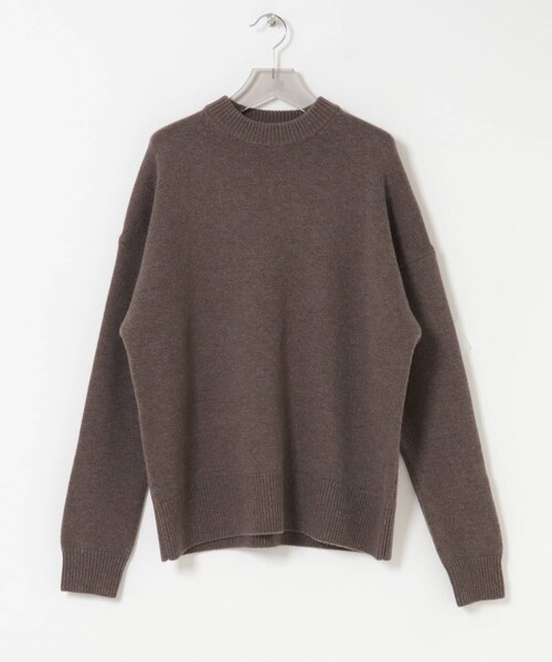 URBAN RESEARCH（アーバンリサーチ）の「new basic　WOOL CASHMERE CHUNKY SWEATER（ニット/セーター・メンズ・CHARCOAL/BROWN・M/L/XL）」の13枚目の写真