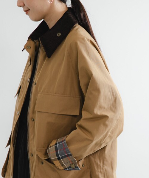 URBAN RESEARCH(アーバンリサーチ)の「『別注』Barbour / URBAN RESEARCH BEDALE(テーラードジャケット・レディース・black/beige・FREE)」の15枚目の写真
