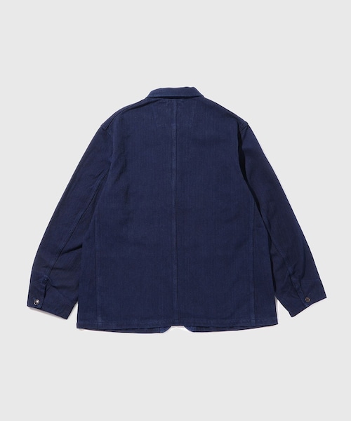 ADAM ET ROPE'（アダムエロペ）の「【BLUE BLUE JAPAN/ブルーブルージャパン】ホンアイニジュウオリサシコカバーオール（カバーオール・メンズ・ネイビー・L/XL）」の12枚目の写真