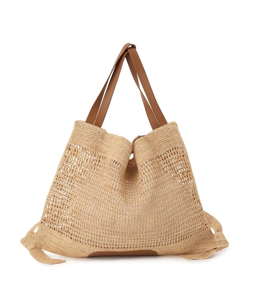 ADAM ET ROPE'(アダムエロペ)の「【HEREU(ヘリュー)】CADOR RAFFIA MESH(ショルダーバッグ・レディース・ベージュ・F)」の2枚目の写真
