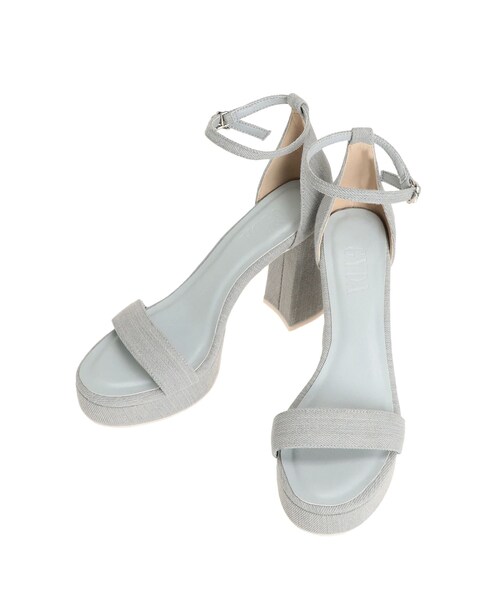 GYDA（ジェイダ）の「プラットフォームサンダル（サンダル・レディース・ブラック/アイスブルー・S/M/L）」の15枚目の写真