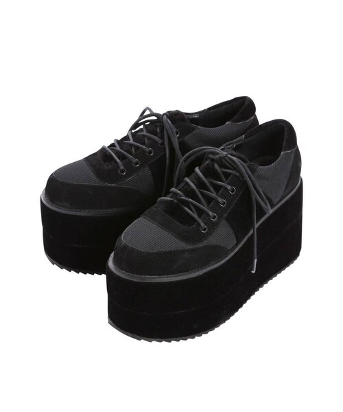 PAMEO POSE（パメオポーズ）の「CHIMERA SHOES（スニーカー・レディース・ブラック/イエロー/パープル・36/38/40/42）」の4枚目の写真