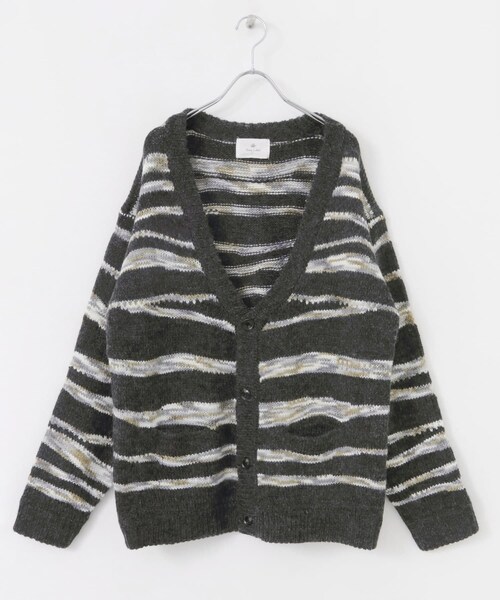 URBAN RESEARCH Sonny Label（アーバンリサーチサニーレーベル）の「ウール混スペースダイニットカーディガン（カーディガン/ボレロ・メンズ・ブラック/ネイビー/ベージュ・M/L）」の12枚目の写真
