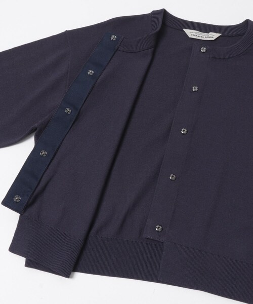 URBAN RESEARCH ROSSO（アーバンリサーチロッソ）の「Torrazzo Donna　BIJOU CARDIGAN（カーディガン/ボレロ・レディース・NAVY/WHITE・Free）」の12枚目の写真