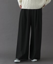 FORK&SPOON | FORK&SPOON　ウールライクツータックワイドパンツ(その他パンツ)