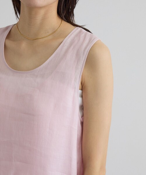 ADAM ET ROPE'(アダムエロペ)の「リネンドロストノースリーブワンピース / GENTLE LINEN(ワンピース・レディース・ブラック/グレー/ピンク・F)」の21枚目の写真