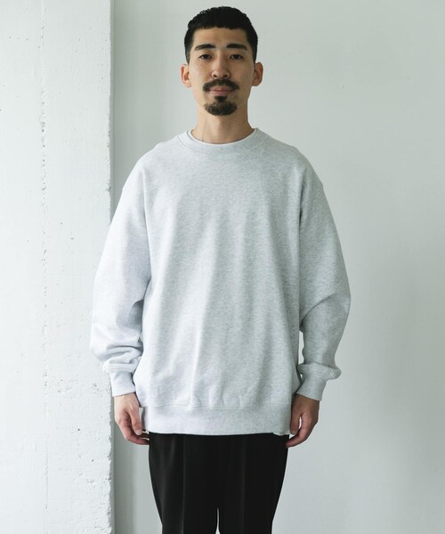 URBAN RESEARCH DOORS（アーバンリサーチドアーズ）の「裏起毛クルーネックスウェット（スウェット・メンズ・ASH GRAY/OLIVE/NAVY/TOP CCL・M/L）」の14枚目の写真