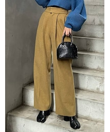 MURUA | フロントタックウールライクパンツ(その他パンツ)