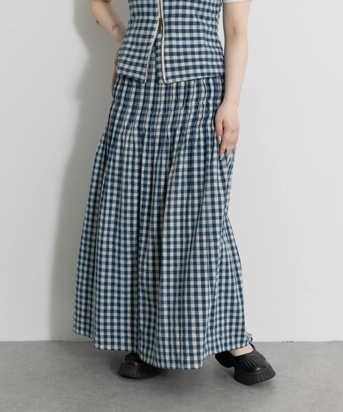 THE GOODLAND MARKET（ザグッドランドマーケット）の「PALIT　Jane Skirt Gingham（スカート・レディース・GINGAM・Free）」の2枚目の写真