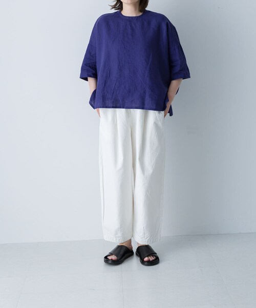 かぐれ（カグレ）の「コットンクロップドパンツ（その他パンツ・レディース・OFF/BEIGE/BLACK・Free）」の10枚目の写真