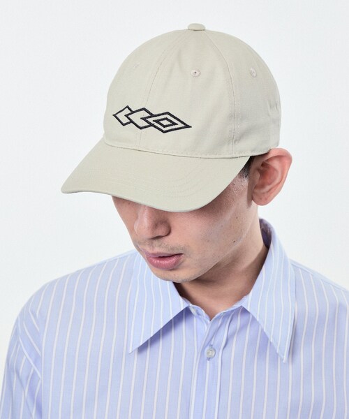 ADAM ET ROPE'（アダムエロペ）の「UMBRO×BELPER×M_24SS COTTON CAP（キャップ・レディース・ブラック/ベージュ系/ネイビー・F）」の8枚目の写真