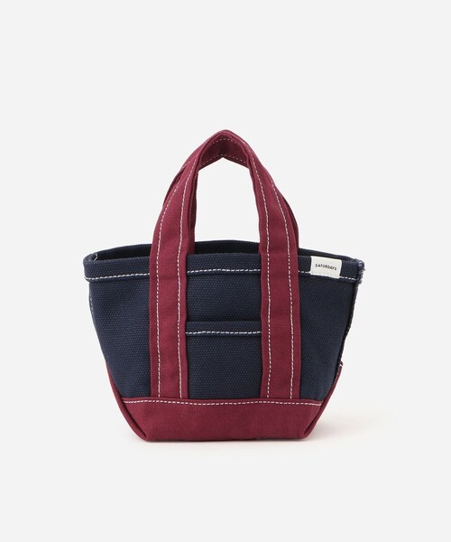 Saturdays NYC(サタデーズ ニューヨークシティ )の「Canvas Mini Tote Bag(トートバッグ・レディース・ブラック/キミドリ/ネイビー/レッド/イエロー・F)」の3枚目の写真