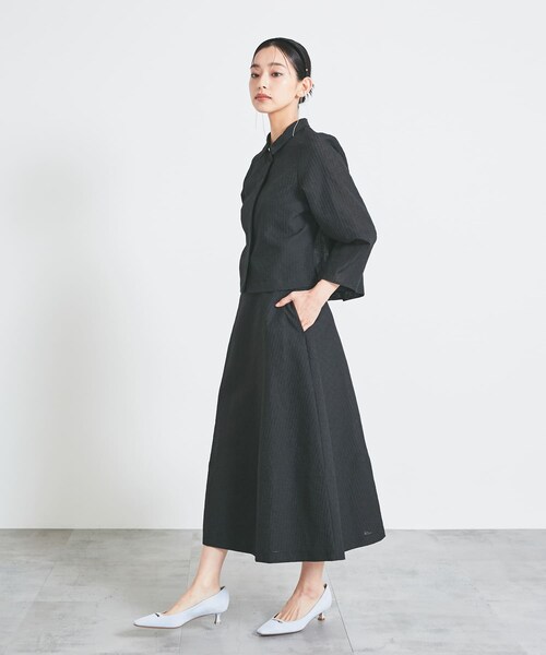 URBAN RESEARCH ROSSO（アーバンリサーチロッソ）の「シアージャガードフォルムスカート（スカート・レディース・BEIGE/BLACK・36/38）」の15枚目の写真