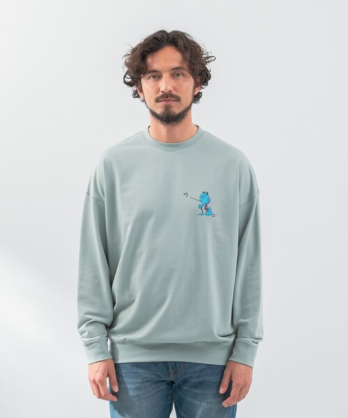 URBAN RESEARCH Sonny Label（アーバンリサーチサニーレーベル）の「OOPS×RYUAMBEコラボスウェット（スウェット・メンズ・サックス/ブラック/ミント・M/L/XL）」の21枚目の写真