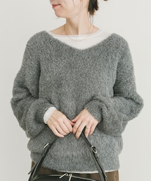 ITEMS URBANRESEARCH | アニモシャギーVネックニット(ニット/セーター)