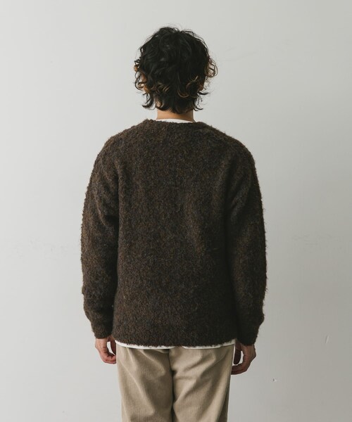 URBAN RESEARCH DOORS（アーバンリサーチドアーズ）の「MIXカラー ヘアリーニットカーディガン（カーディガン/ボレロ・メンズ・BLUE/BROWN/CHARCOAL・M/L）」の19枚目の写真
